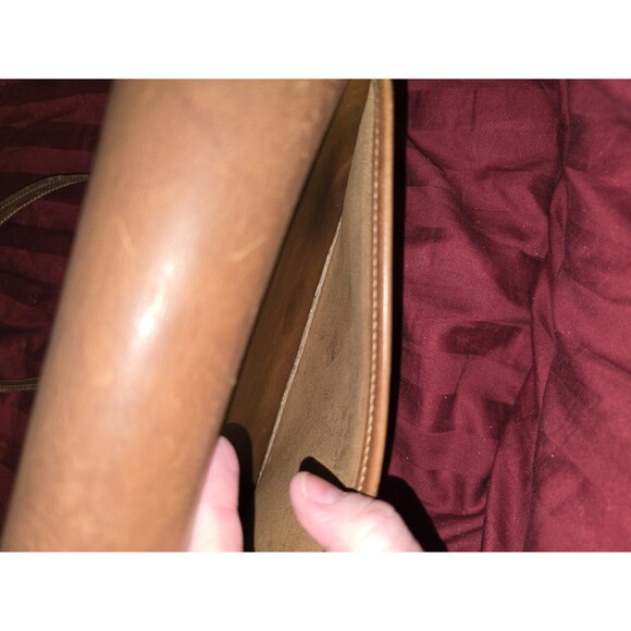 GHURKA MARLEY HODGSON NO.110 ESSEX Brown Leather Shoulder bag Vintage - Picture 8 of 15